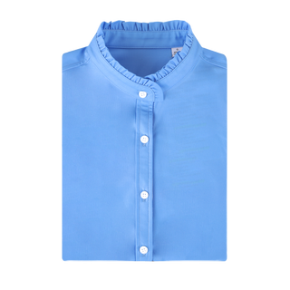 THE WOMEN'S SOLID STRETCH WOVEN SHIRT